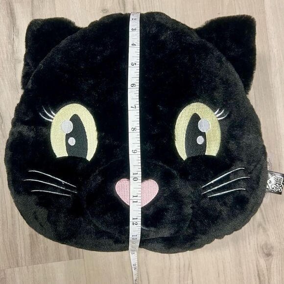 NWOT dolls kill home black cat plush pillow rare - Picture 5 of 9